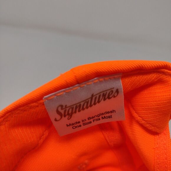 Signatures Mens Snapback Hat Orange OSFM Hunter's Orange Bright - Picture 13 of 13